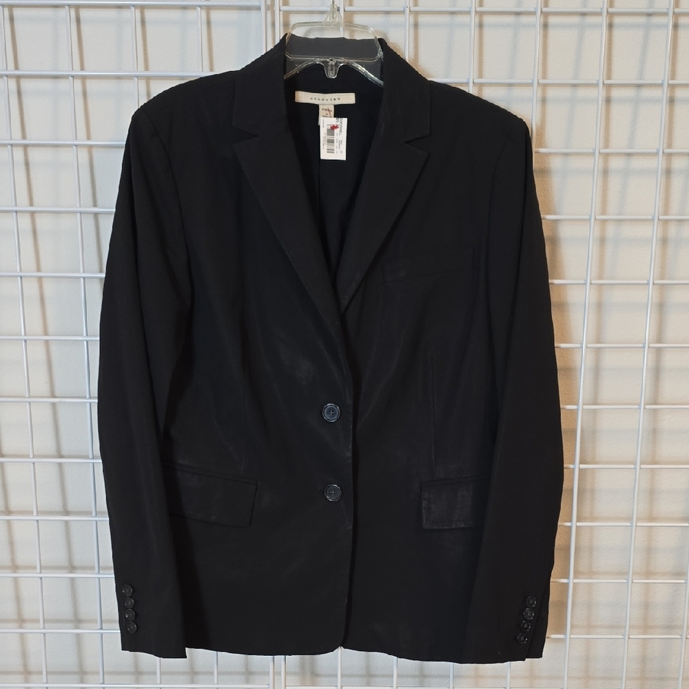 Black Women's Two-Button Tailored Blazer by Allegory Size 16